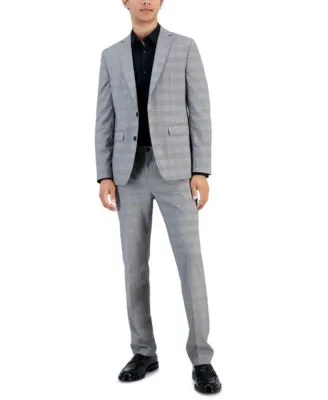 I.N.C. International Concepts Mens Slim Fit Dress Shirt Trinity Slim Fit Glen Plaid Suit Separates Created For Macys