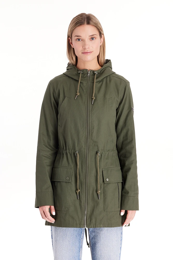 Modern Eternity Maternity Lara - 3 1 Cotton Jacket Military Style