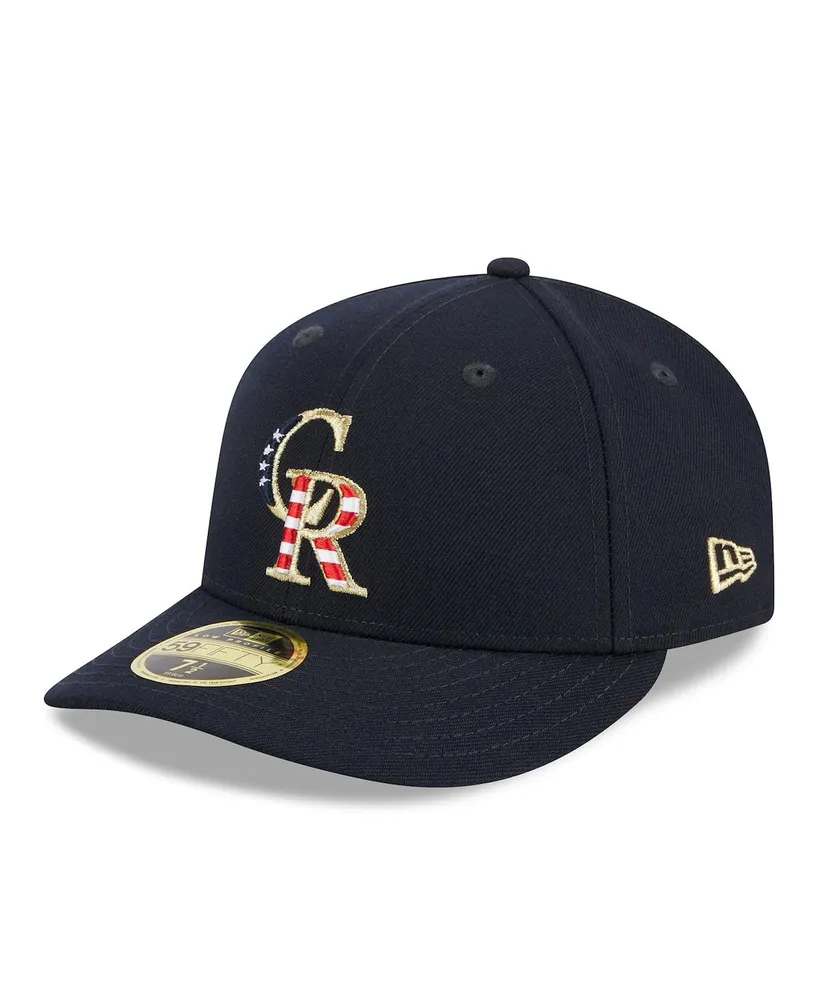 Men's New Era Navy Colorado Rockies 2023 Fourth of July Low Profile 59FIFTY Fitted Hat