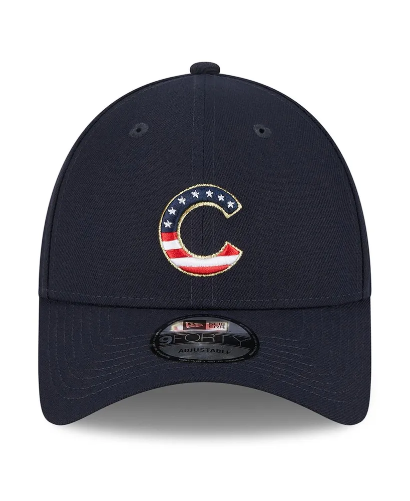 Men's New Era Navy Chicago Cubs 2023 Fourth of July 9FORTY Adjustable Hat