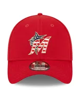 Men's New Era Red Miami Marlins 2023 Fourth of July 39THIRTY Flex Fit Hat