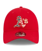 Women's New Era Red Oakland Athletics 2023 Fourth of July 9TWENTY Adjustable Hat