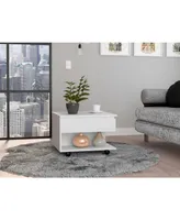 Peterson 1-Drawer 1-Shelf Lift Top Coffee Table White