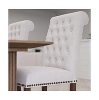 Falmouth Upholstered Parsons Chair With Nailhead Trim