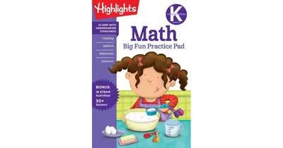 Kindergarten Math Big Fun Practice Pad by Highlights Learning