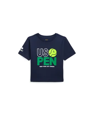 Polo Ralph Lauren Toddler and Little Girls Us Open Cotton Jersey Boxy T-shirt