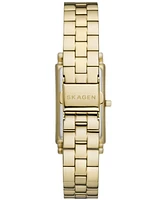 Skagen Women's Hagen Quartz Three Hand Gold-Tone Stainless Steel Watch, 22mm