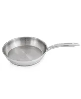 BergHOFF Belly 18/10 Stainless Steel 2.5 Quart Skillet with Glass Lid