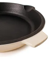 BergHOFF Neo Enameled Cast Iron 3 Piece 10" Fry Pan, 11" Grill Pan, and Slotted Steak Press Set