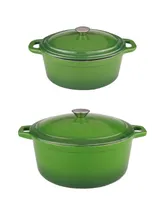 BergHOFF Neo 4pc Cast Iron Cookware Set, 5qt. & 8qt.