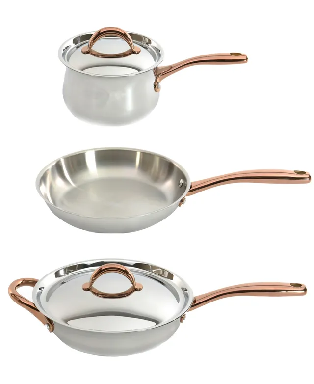 BergHOFF Ouro Gold Stainless Steel 11 Piece Cookware Set - Macy's