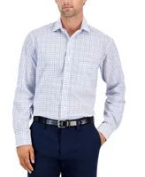 Club Room Men's Regular-Fit Plaid Dress Shirt, Created for Macy's