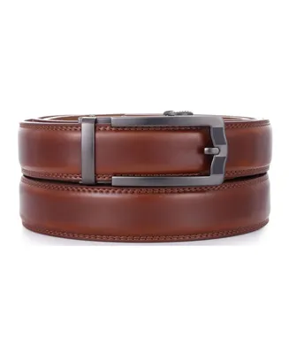 Men's Horseshoe Leather Ratchet Belt