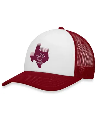 Men's Top of the World White, Maroon Texas A&M Aggies Tone Down Trucker Snapback Hat