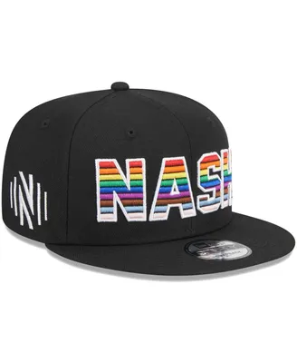 Men's New Era Black Nashville Sc Pride 9FIFTY Snapback Hat