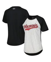 Women's Under Armour White Gameday Pinstripe Raglan T-shirt