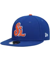 Men's New Era Blue St. Lucie Mets Authentic Collection Team Home 59FIFTY Fitted Hat