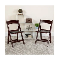 Folding Chair - Resin– 2 Pack 800Lb Weight Capacity Event