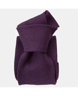 Elizabetta Men's Plum - Silk Grenadine Tie for Men