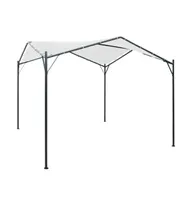 vidaXL Gazebo 9.8'x9.8'x8.5' White 0.6 oz/ft