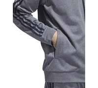 adidas Men's Tricot Heathered Logo Track Jacket