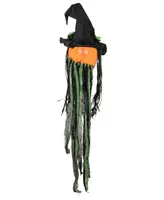 Creepy Jack-o'-Lantern 3-d Halloween Window Decoration Set, 3-Piece