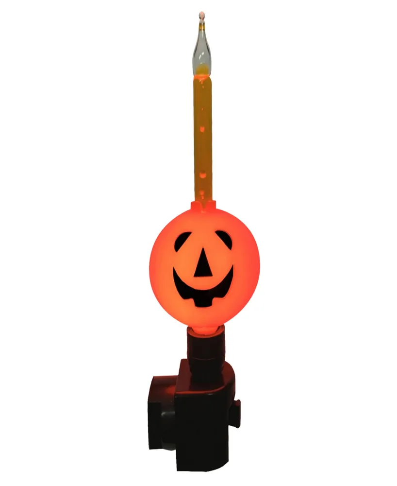 6.5" Jack O' Lantern Halloween Plug-In Bubble Night Light