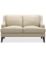 Collyn 59" Modern Leather Loveseat, Created for Macy's