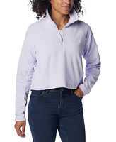 Columbia Women's Glacial Cropped Ii Sportswear Fleece 1/2-Zip Top