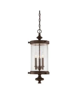 Savoy House Palmer 3-Light Outdoor Hanging Lantern in Walnut Patina