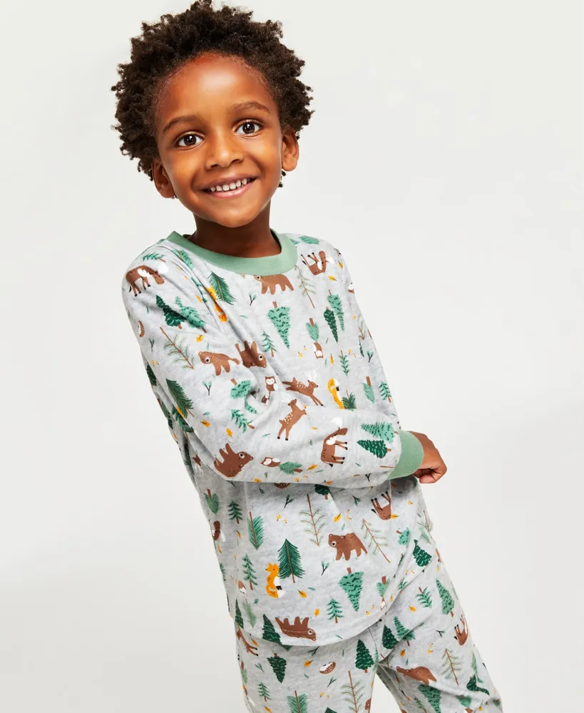Family Pajamas Matching Family Pajamas Toddler, Little & Big Kids Forest  Set, Created for Macy's