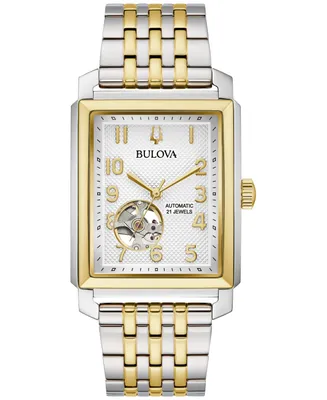 Bulova Men's Automatic Classic Sutton Two-Tone Stainless Steel Bracelet Watch 33mm - Two