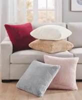 Charter Club Plush Faux Fur Decorative Pillow, 20" x 20", Created for Macy's