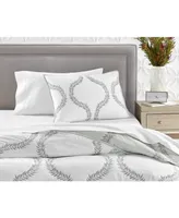 Charter Club Grayson Embroidery Cotton Quilt, Full/Queen, Created for Macy's