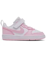 Nike Toddler Girls Court Borough Low Recraft Adjustable Strap Casual Sneakers from Finish Line