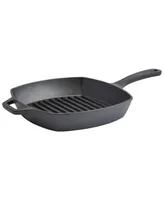 Smith and Clark Cast Iron 10.25" Square Grill Pan