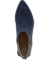 Journee Collection Women's Consuello Two Tone Pointed Toe Block Heel Booties