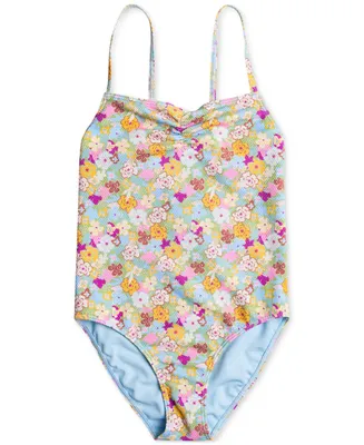 Roxy Big Girls Nostalgic Seaside Floral One-Piece Swimsuit