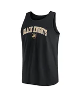 Men's Fanatics Black Army Black Knights Block Arch Tank Top