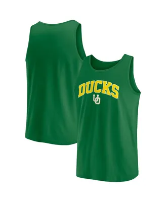 Men's Fanatics Green Oregon Ducks Block Arch Tank Top