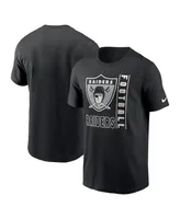 Men's Nike Black Las Vegas Raiders Lockup Essential T-shirt