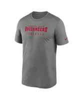 Men's Nike Heather Gray Tampa Bay Buccaneers Sideline Legend Performance T-shirt