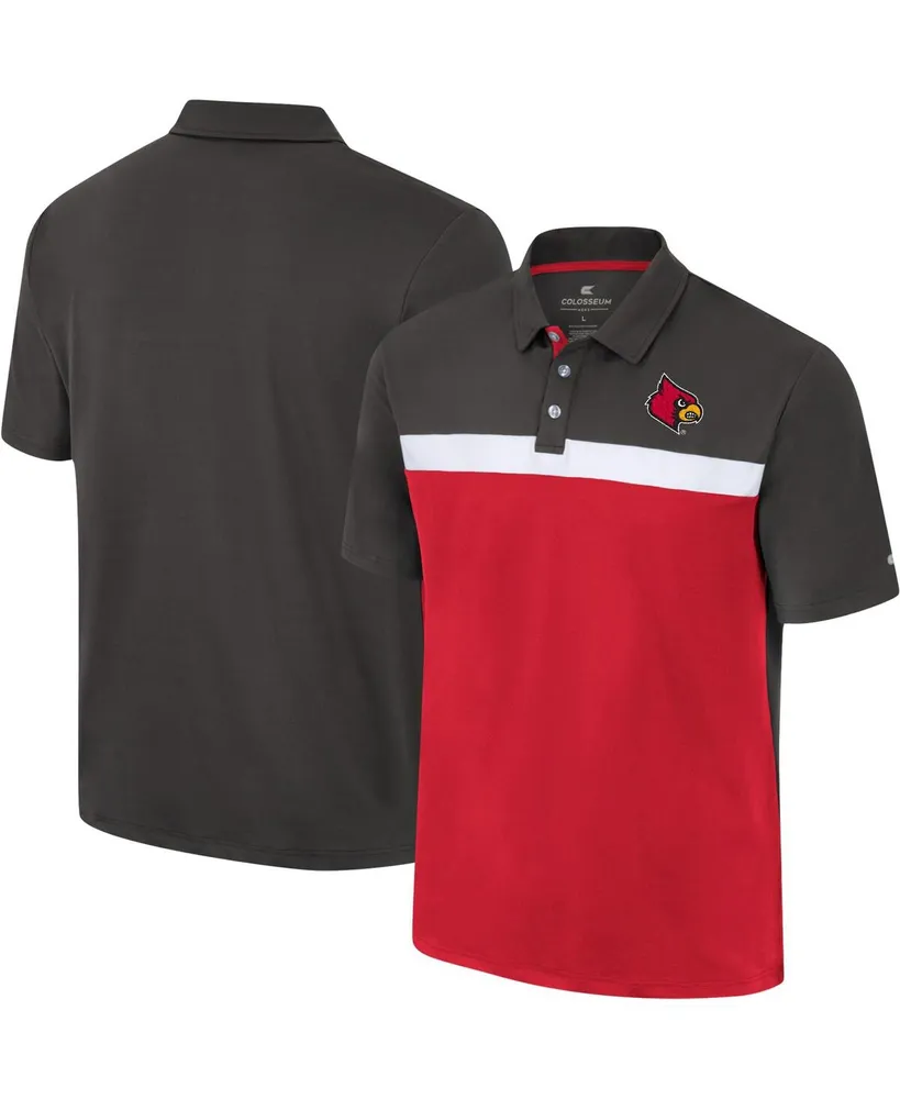 Men's Colosseum Red Louisville Cardinals No Problemo Polo