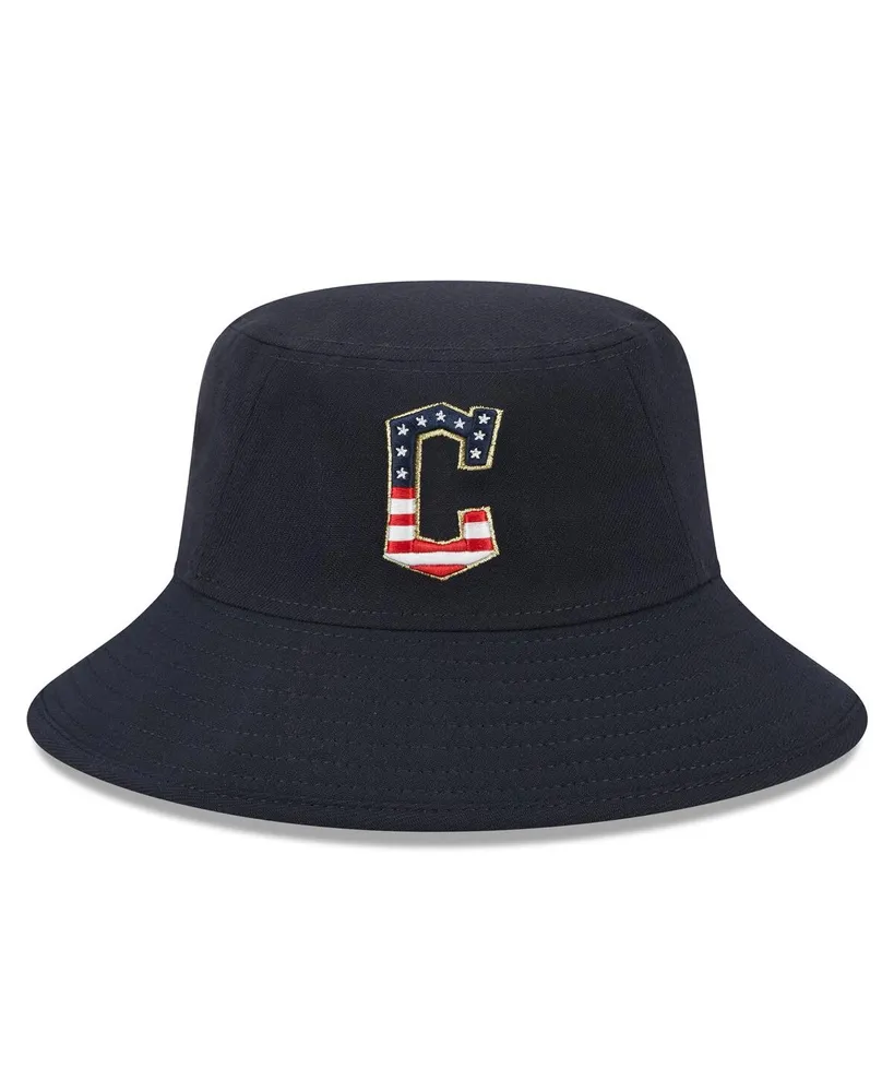 Men's New Era Navy Cleveland Guardians 2023 Fourth of July Bucket Hat