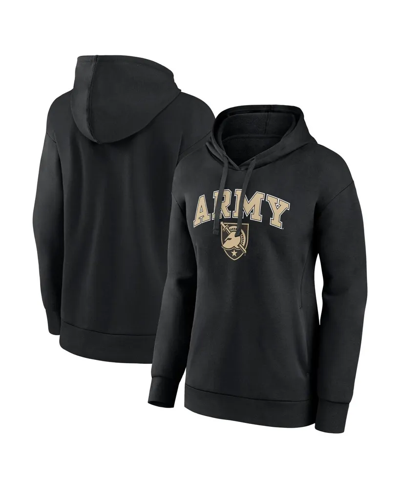 Women's Fanatics Black Army Black Knights Evergreen Campus Pullover Hoodie