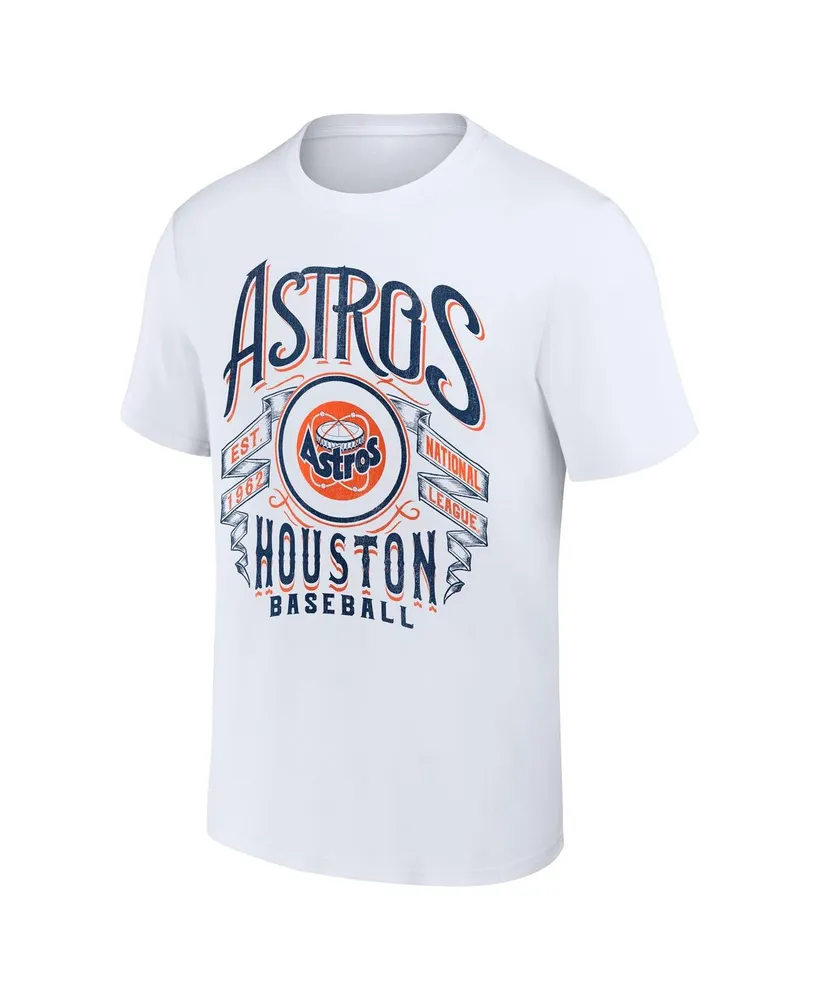 Men's Darius Rucker Collection by Fanatics White Houston Astros Distressed Rock T-shirt