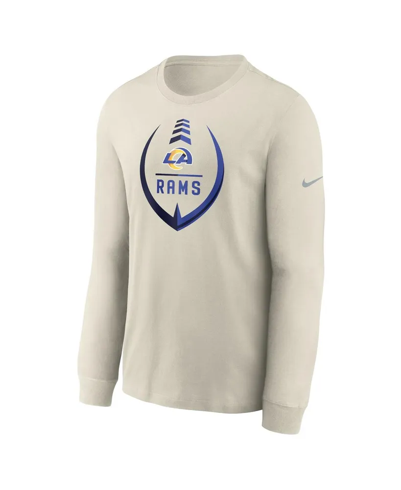 Men's Nike Bone Los Angeles Rams Icon Legend Long Sleeve Performance T-shirt