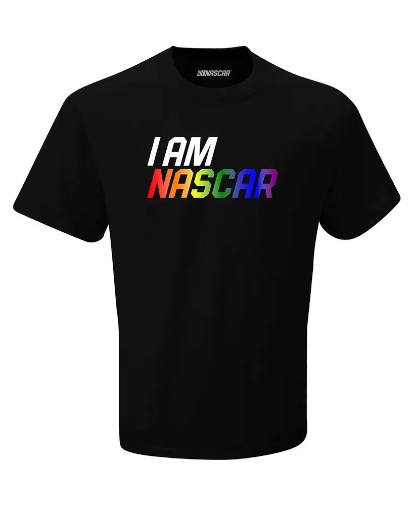 Men's Checkered Flag Sports Black Nascar Pride T-shirt