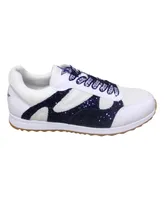 Women's Cuce White Dallas Cowboys Glitter Sneakers