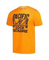 Men's Homage Orange San Francisco Giants Pacific Sock Exchange Tri-Blend T-shirt